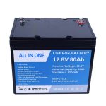 Lifepo4 litij-ionska baterija 12v 80Ah
