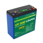 Solarni duboki ciklus 24v 48v 24ah Lifepo4 baterija UPS 12v 24ah baterija